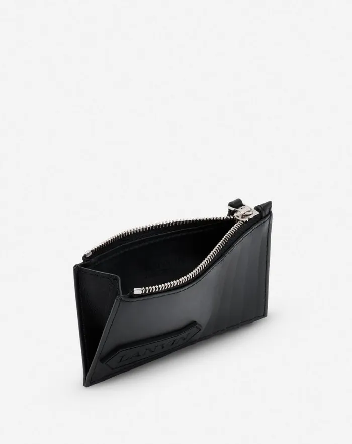 Men Lanvin Wallets and Small Leather Goods Lanvin Signature Leather Cardholder Black Men Lanvin Wallets and Small Leather Goods Lanvin Signature Leather Cardholder Black