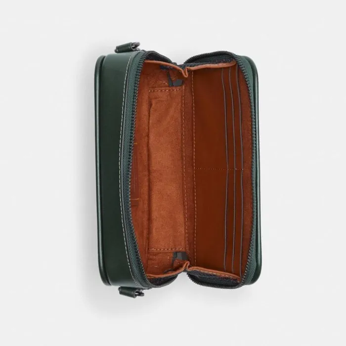 Men Messenger and Crossbody Coach Charter Slim Crossbody In Micro Signature Jacquard Amazon Green Men Messenger and Crossbody Coach Charter Slim Crossbody In Micro Signature Jacquard Amazon Green