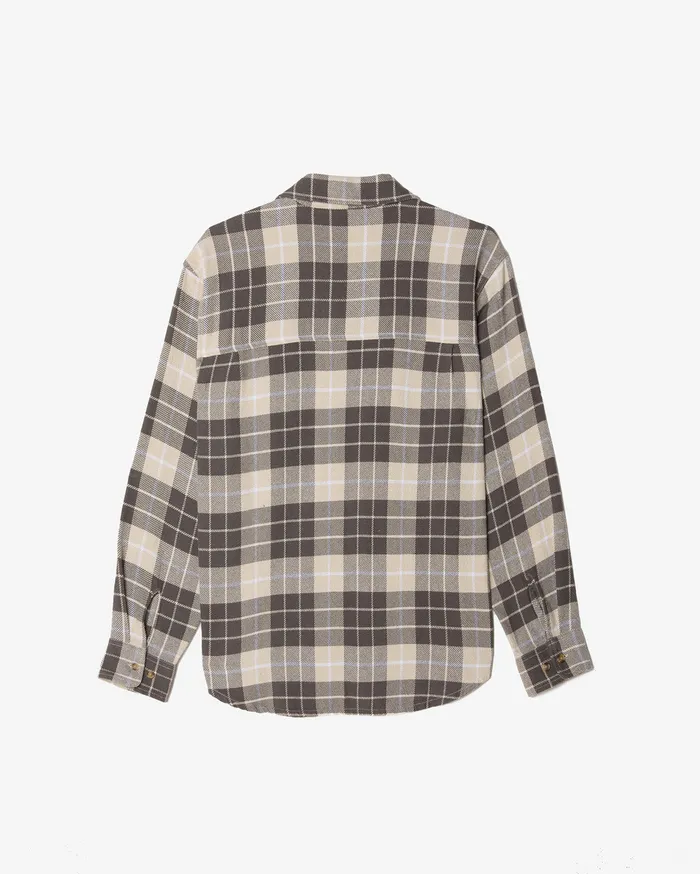 Men OBEY Clothing BIGWIG SIMON SHIRT Silver Grey Multi TOPS