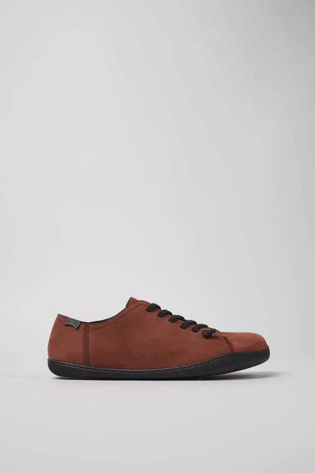 Men Peu Burgundy Nubuck Shoes Camper Casual Shoes Men Peu Burgundy Nubuck Shoes Camper Casual Shoes