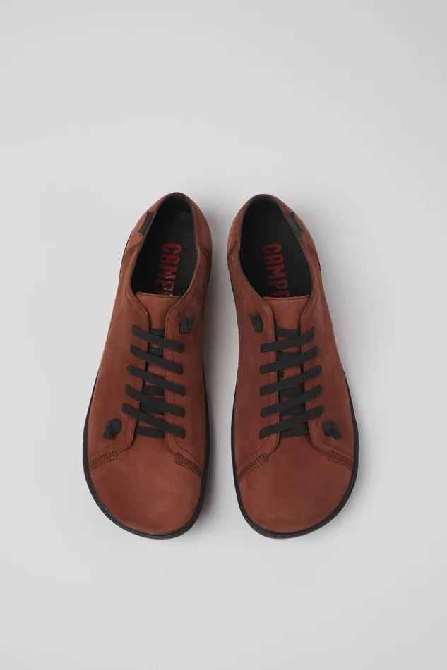 Men Peu Burgundy Nubuck Shoes Camper Casual Shoes Men Peu Burgundy Nubuck Shoes Camper Casual Shoes