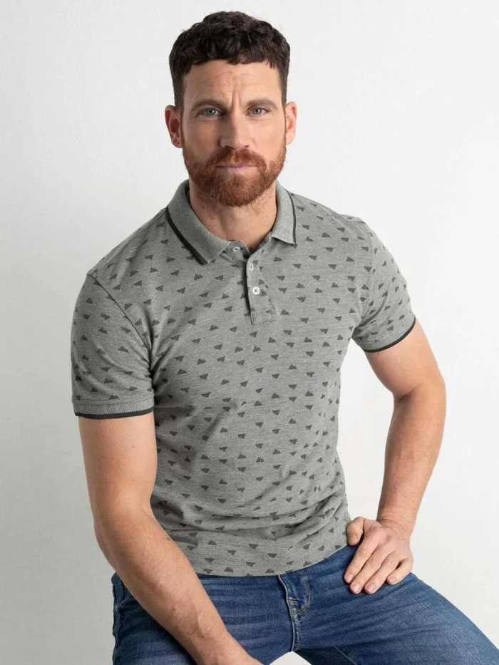 Men Polo Shirts Petrol Industries Polo Shirt With Print Dusty Army