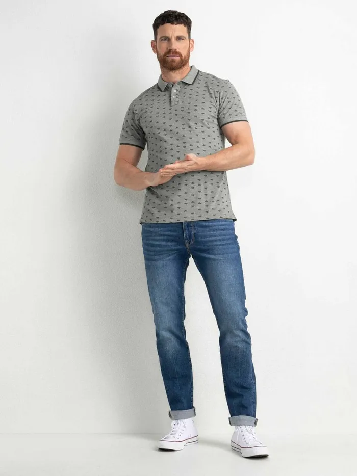 Men Polo Shirts Petrol Industries Polo Shirt With Print Dusty Army