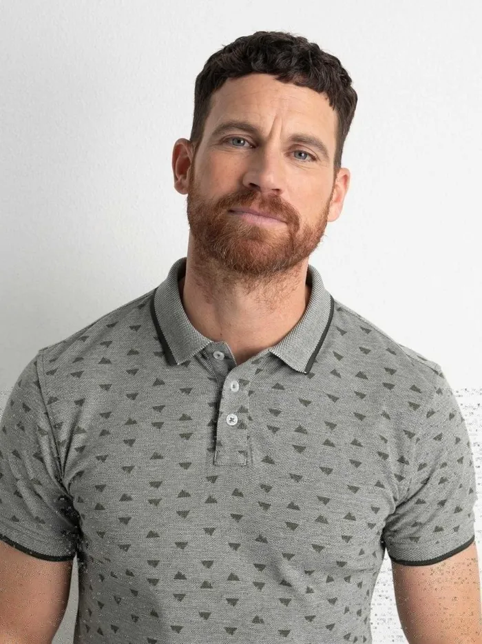 Men Polo Shirts Petrol Industries Polo Shirt With Print Dusty Army