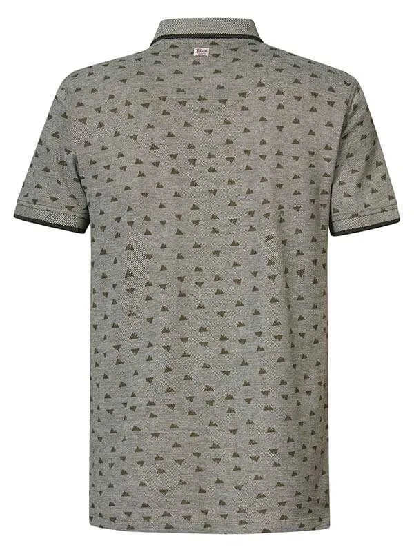 Men Polo Shirts Petrol Industries Polo Shirt With Print Dusty Army