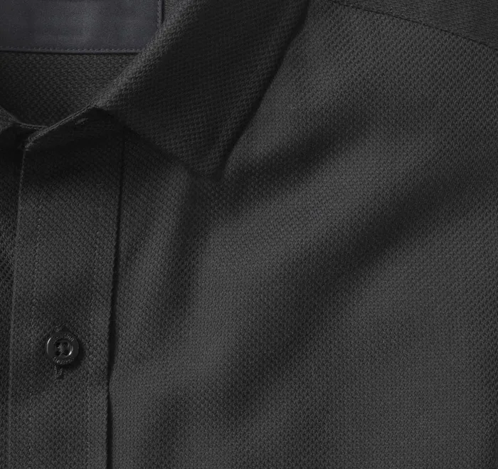 Men Premium Cotton Shirts Black Birdseye JohnstonandMurphy Shirts Men Premium Cotton Shirts Black Birdseye JohnstonandMurphy Shirts