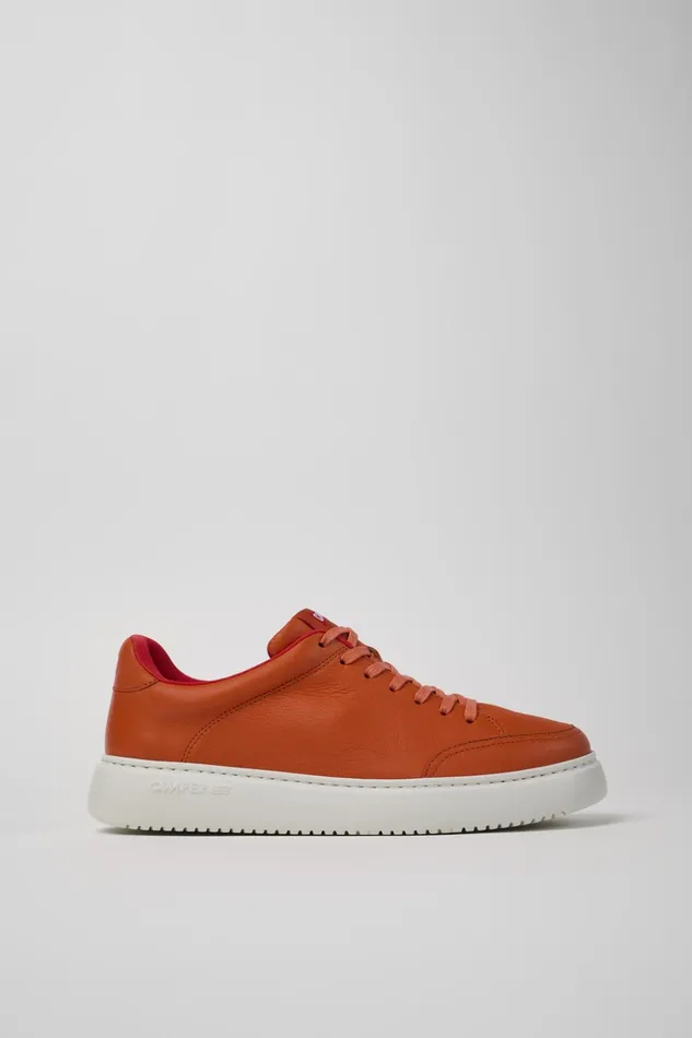 Men Runner K21 Orange Leather Sneakers Camper Sneakers