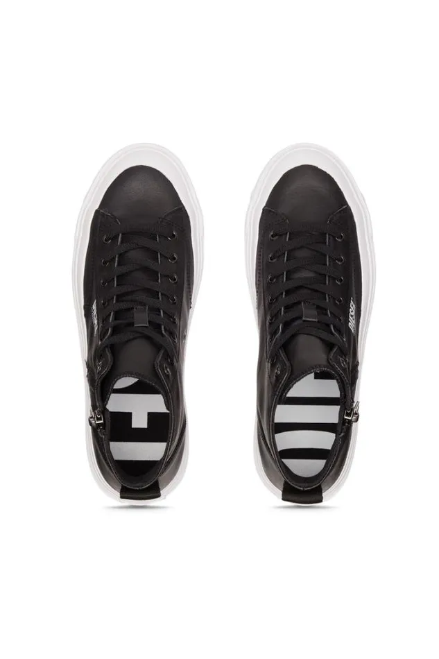 Men SAthos Dv Mid Black Diesel Sneakers Men SAthos Dv Mid Black Diesel Sneakers