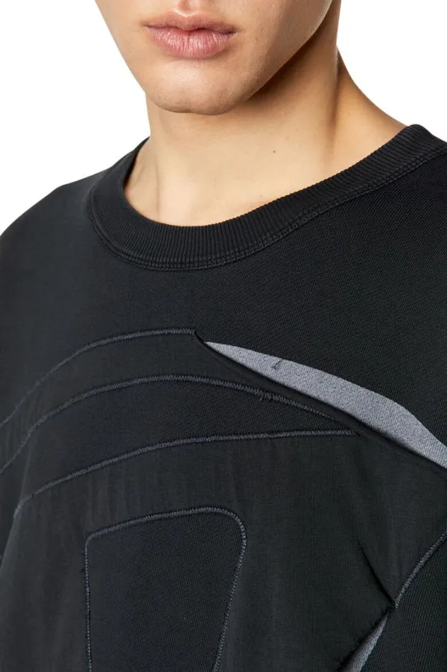Men SMacsPeeloval Black Diesel Sweaters Men SMacsPeeloval Black Diesel Sweaters