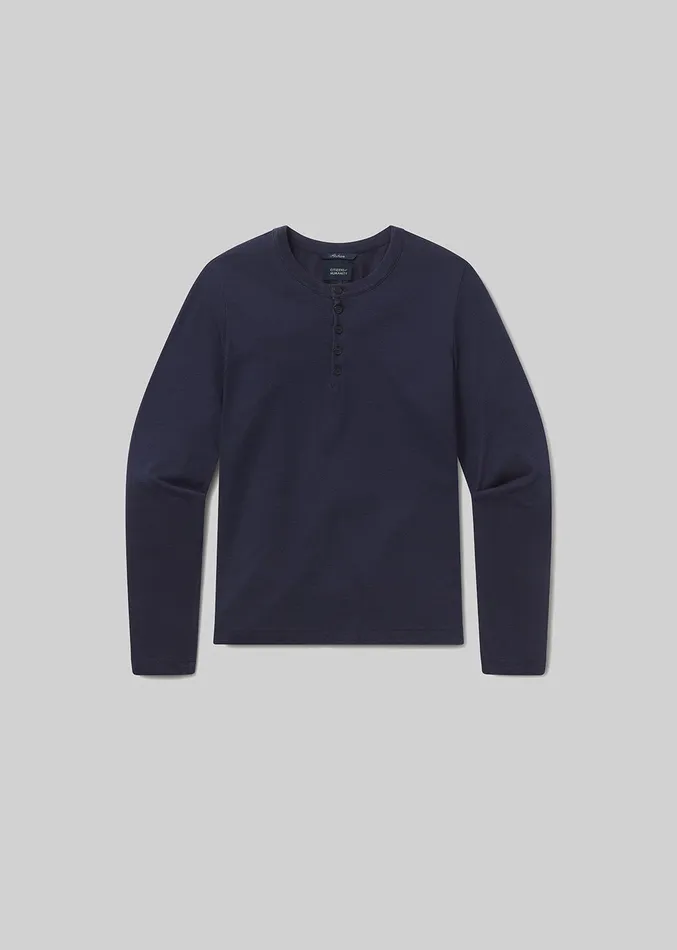 Men Shirts Citizens Of Humanity Classic Henley In Midnight