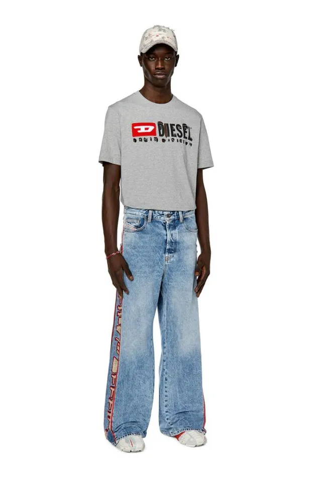 Men Straight Jeans DRise 09g47 Light Blue Diesel Straight
