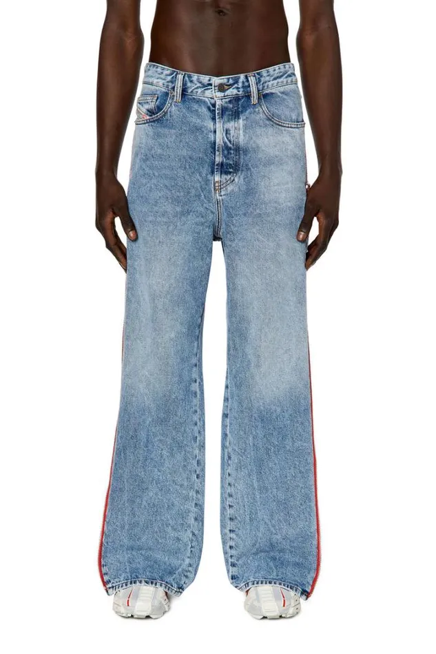 Men Straight Jeans DRise 09g47 Light Blue Diesel Straight Men Straight Jeans DRise 09g47 Light Blue Diesel Straight