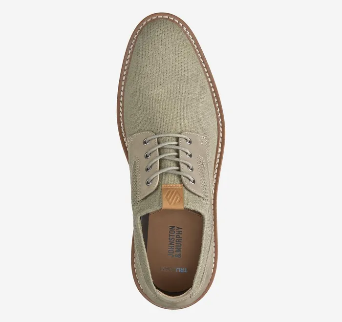 Men Upton Knit Plain Toe Taupe Knit JohnstonandMurphy LaceUps Men Upton Knit Plain Toe Taupe Knit JohnstonandMurphy LaceUps