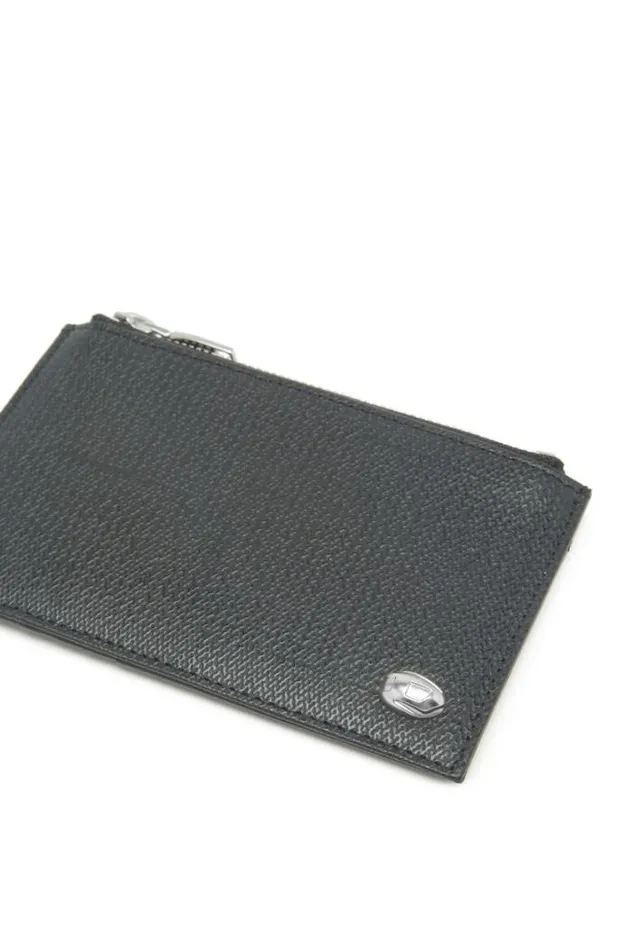 MenWomen Card Holder Coin M Black Diesel Wallets