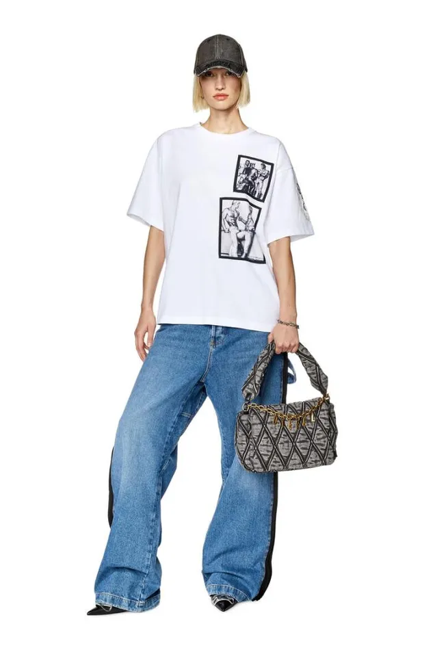 MenWomen PrTNlabel23a White Diesel Tshirts MenWomen PrTNlabel23a White Diesel Tshirts