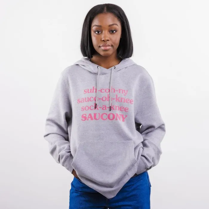 Men X Frank Cooke Rested Hoodie Light Grey Heather Saucony Tops