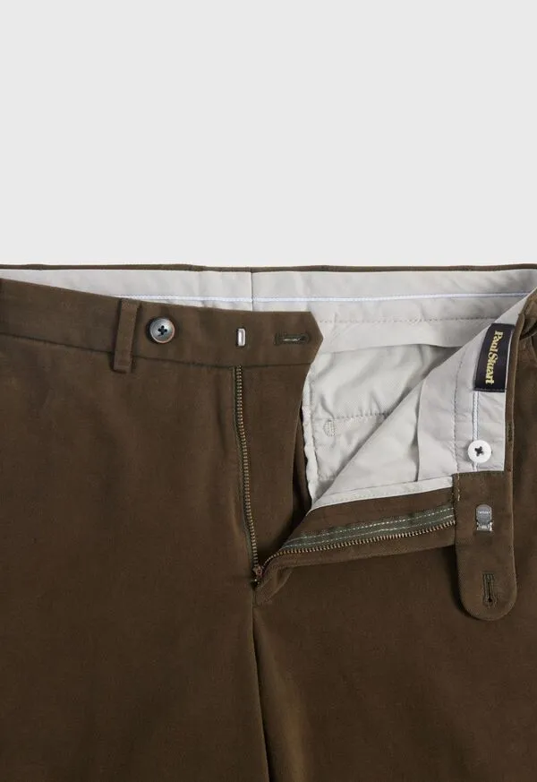 Mens Paulstuart Brushed Cotton Plain Front Newton Pant Dark Olive Pants Mens Paulstuart Brushed Cotton Plain Front Newton Pant Dark Olive Pants