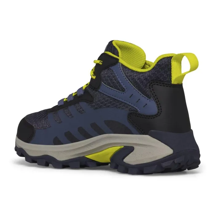 Merrell Boots Kids Big Moab Speed 2 Mid Waterproof Navyhi Viz