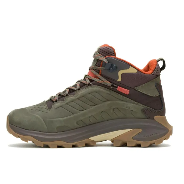 Merrell Boots Men Moab Speed 2 Leather Mid Waterproof Olive