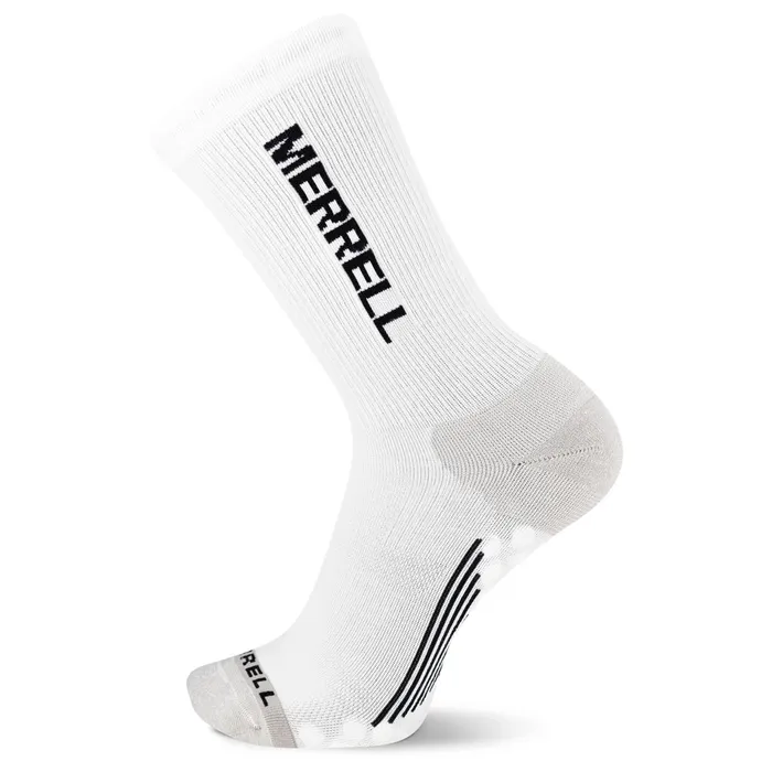 Merrell Socks MenWomen Retrail 100 Recycled Hiker Crew Sock White