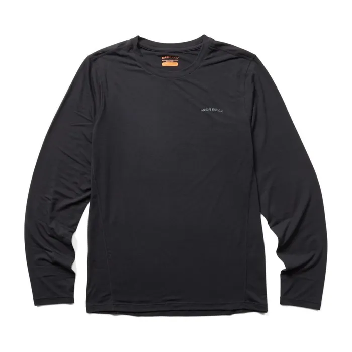 Merrell Tops Men Everyday Long Sleeve Tee With Tencel Black