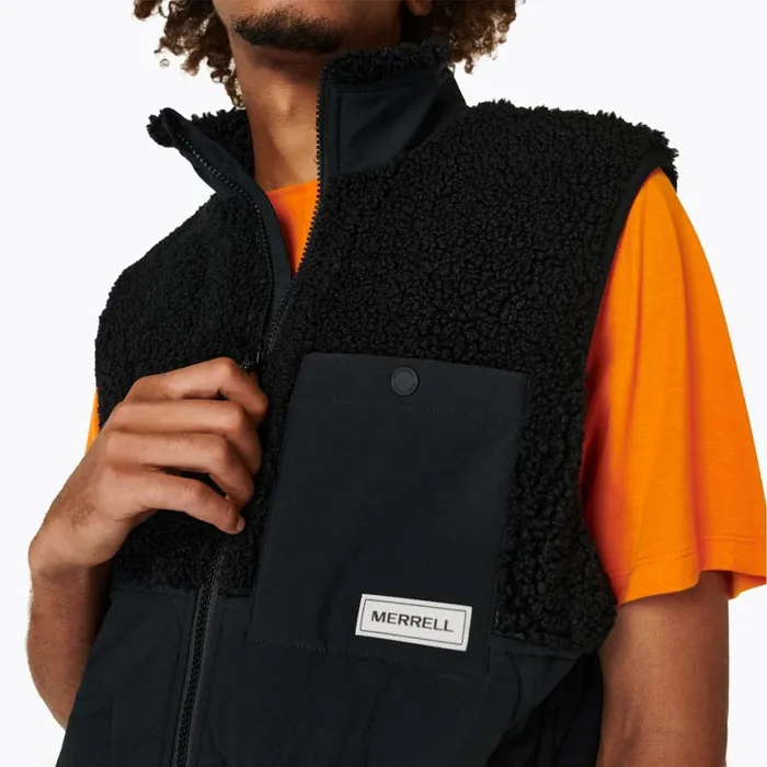 Merrell Tops Men Sherpa Mixup Vest Black