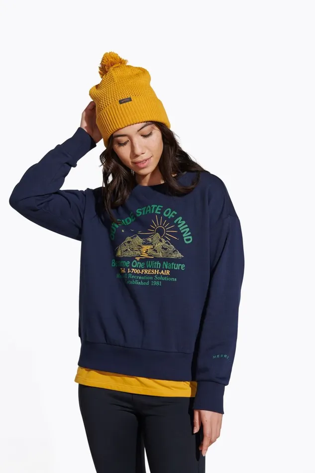 Merrell Tops Women Outside State Of Mind Crew Navy