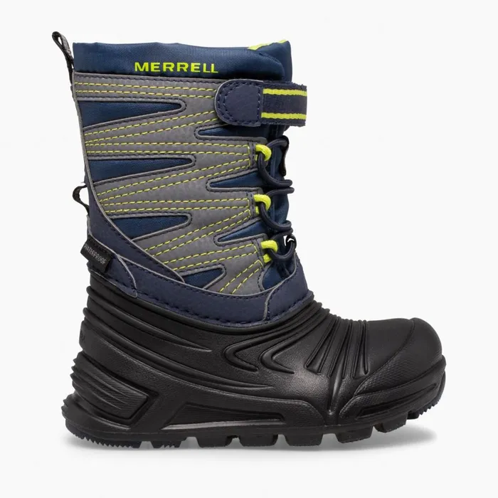 Merrell Winter Boots Kids Little Snow Quest Lite 30 Jr Waterproof Navyblackgrey