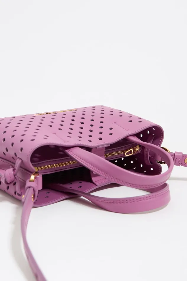 Mini Pink Leather Chihuahua Bag Pink Women Bimba Y Lola Crossbody Bags