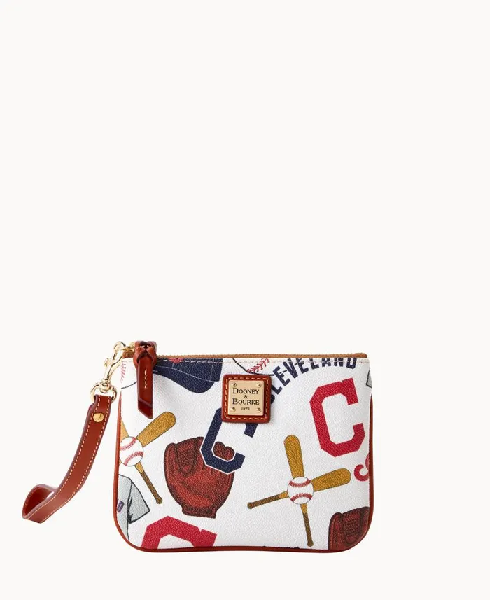 MLB Indians Stadium Wristlet Indians ManWoman Dooney and Bourke Wallets