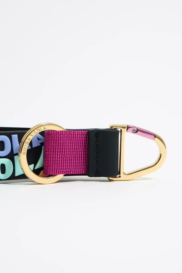 Multicolor Silicone Logo Key Ring Burgundy Women Bimba Y Lola Key Rings