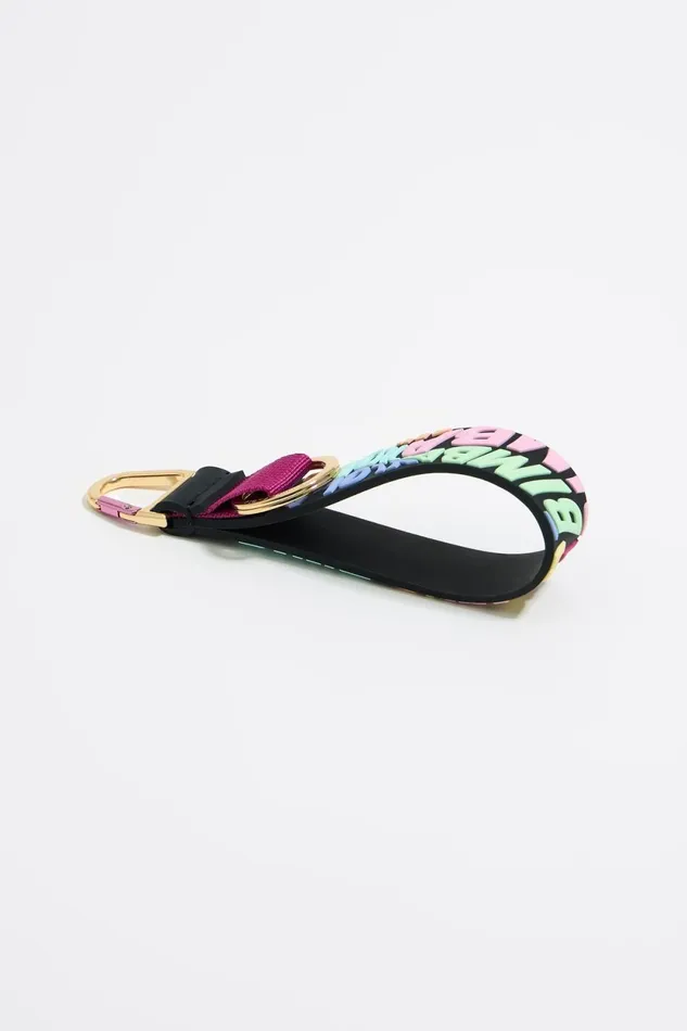 Multicolor Silicone Logo Key Ring Burgundy Women Bimba Y Lola Key Rings