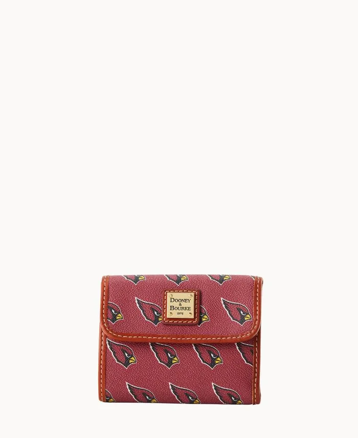 NFL AZ Cardinals Flap Credit Card Wallet Cardinals ManWoman Dooney and Bourke Wallets