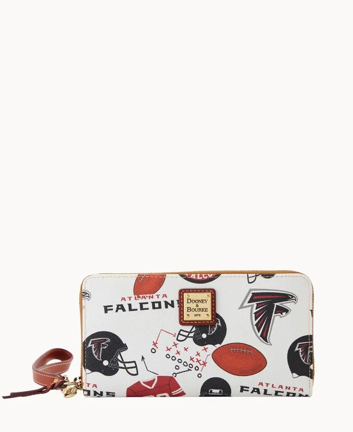 NFL Falcons Large Zip Around Wristlet Falcons ManWoman Dooney and Bourke Wallets NFL Falcons Large Zip Around Wristlet Falcons ManWoman Dooney and Bourke Wallets