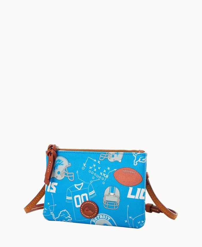 NFL Lions Top Zip Crossbody Lions Woman Dooney and Bourke Crossbodies NFL Lions Top Zip Crossbody Lions Woman Dooney and Bourke Crossbodies