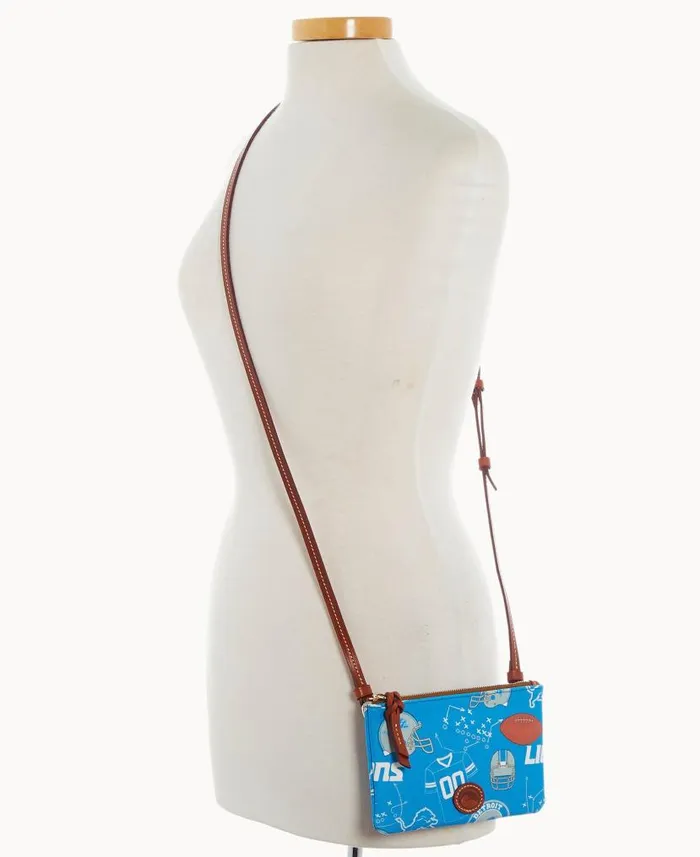 NFL Lions Top Zip Crossbody Lions Woman Dooney and Bourke Crossbodies NFL Lions Top Zip Crossbody Lions Woman Dooney and Bourke Crossbodies
