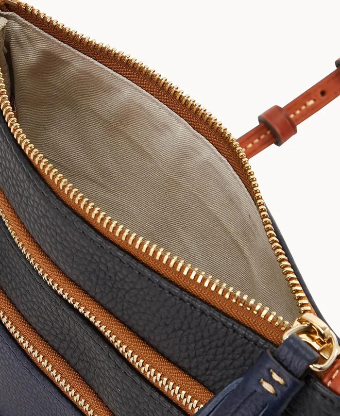 NFL Patriots Triple Zip Crossbody Patriots Woman Dooney and Bourke Crossbodies NFL Patriots Triple Zip Crossbody Patriots Woman Dooney and Bourke Crossbodies