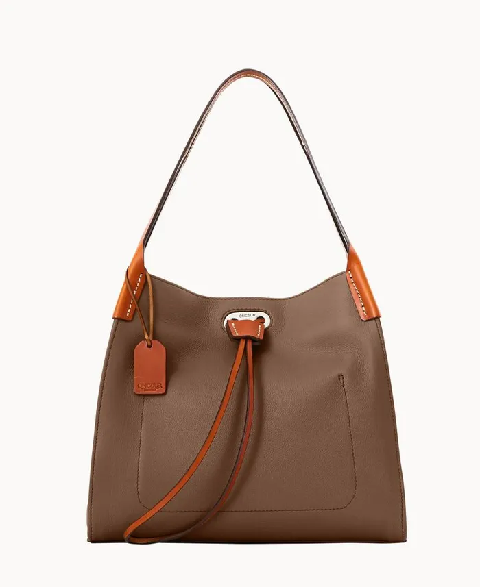 Oncour Twist Small Full Up Dark Taupe Woman Dooney and Bourke Shoulder Bags