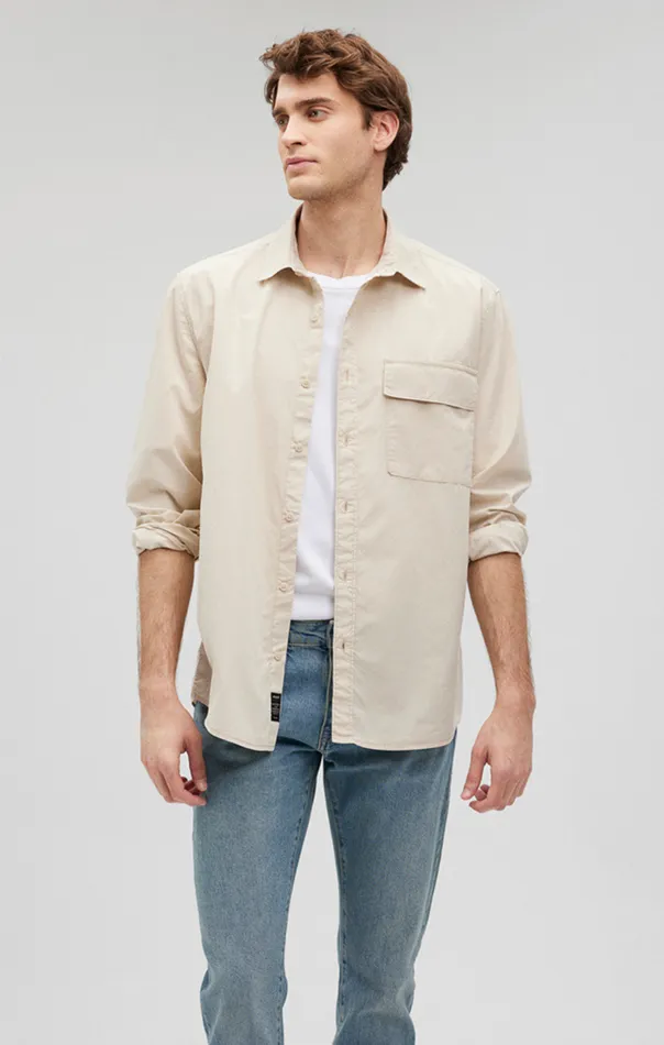 One Pocket ButtonUp Shirt In Silver Birch Men Mavi Jeans Shirts One Pocket ButtonUp Shirt In Silver Birch Men Mavi Jeans Shirts