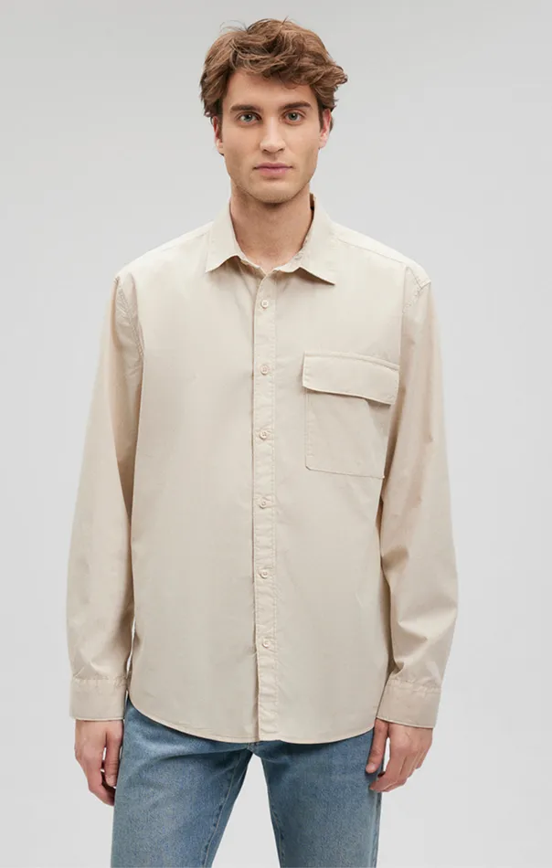 One Pocket ButtonUp Shirt In Silver Birch Men Mavi Jeans Shirts One Pocket ButtonUp Shirt In Silver Birch Men Mavi Jeans Shirts