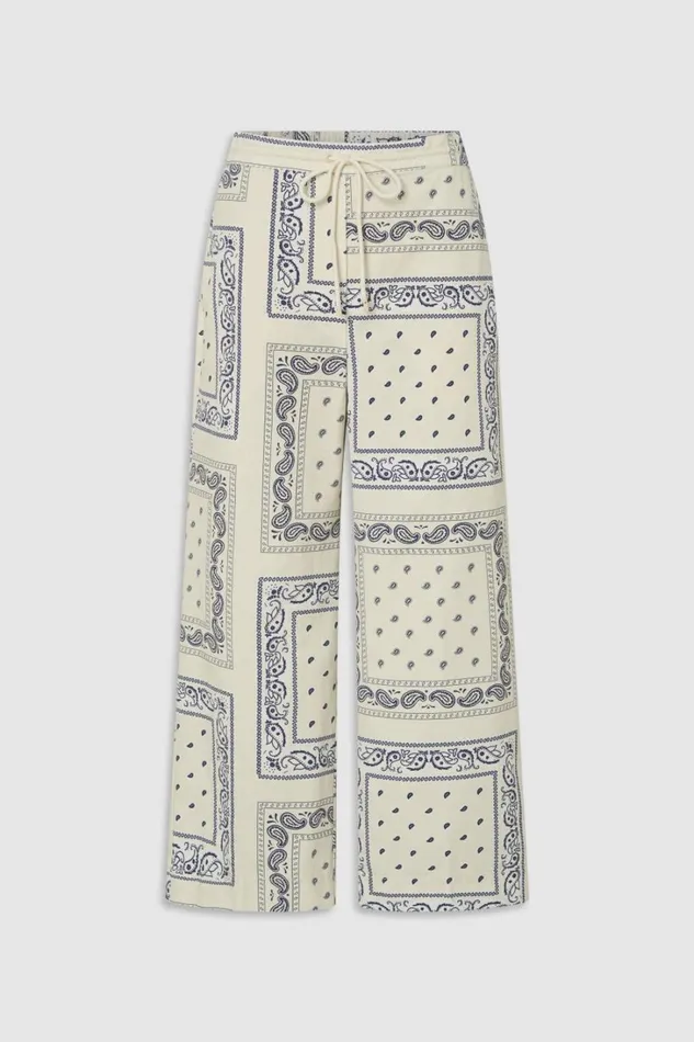 Oroton Bandana Pant Ecru Women Pants