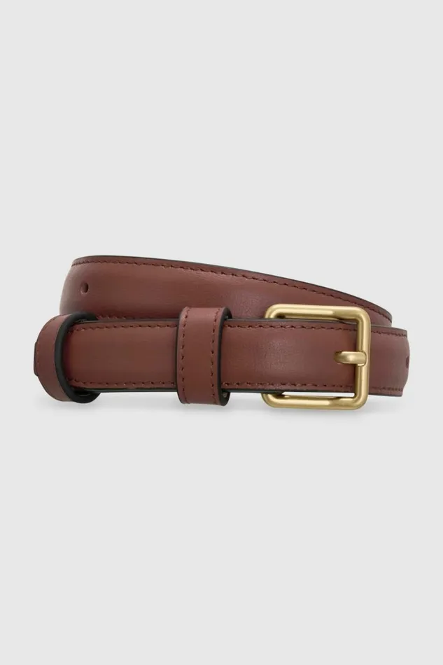 Oroton Florence 20mm Belt Barn Red Women Belts
