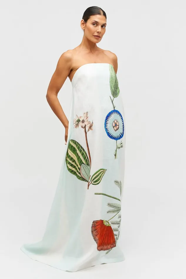 Oroton Grand Floral Gown Multi Women Dresses Oroton Grand Floral Gown Multi Women Dresses