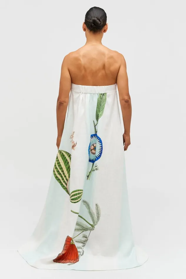 Oroton Grand Floral Gown Multi Women Dresses Oroton Grand Floral Gown Multi Women Dresses