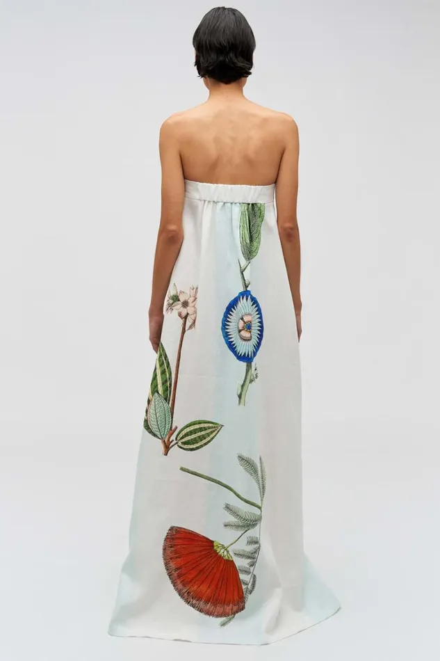 Oroton Grand Floral Gown Multi Women Dresses Oroton Grand Floral Gown Multi Women Dresses