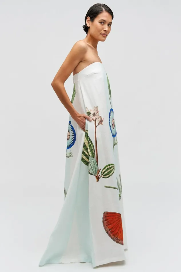 Oroton Grand Floral Gown Multi Women Dresses Oroton Grand Floral Gown Multi Women Dresses