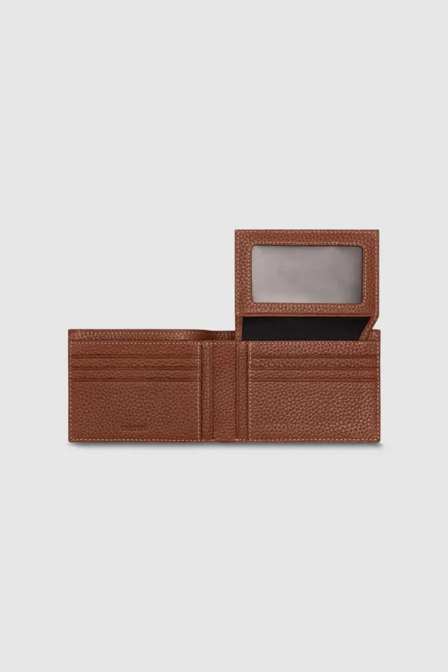 Oroton Marcus 12 Card Wallet Dark Whiskey Men Wallets