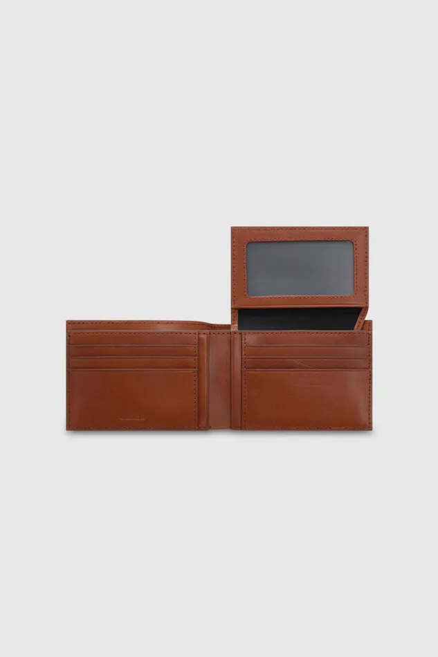 Oroton Marcus Veg 12 Credit Card Wallet Whiskey Men Wallets