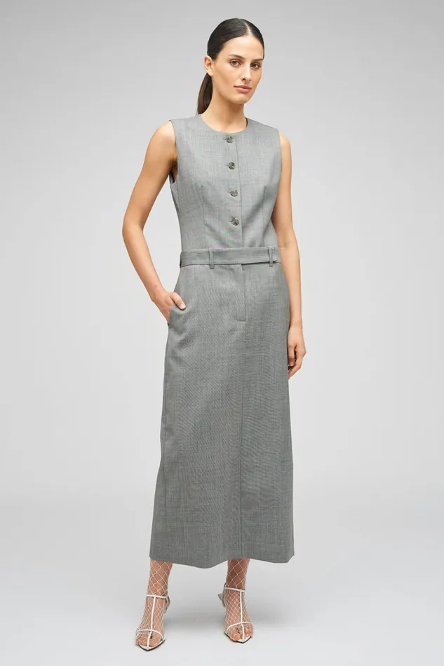 Oroton Tailored Trouser Skirt Graphite Women Suiting Oroton Tailored Trouser Skirt Graphite Women Suiting