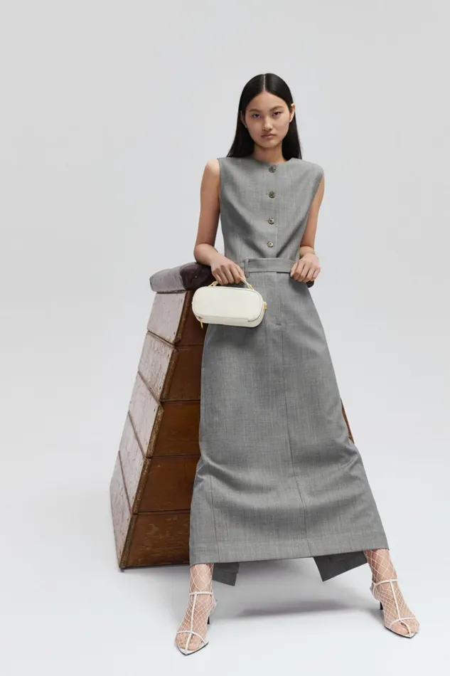 Oroton Tailored Trouser Skirt Graphite Women Suiting Oroton Tailored Trouser Skirt Graphite Women Suiting